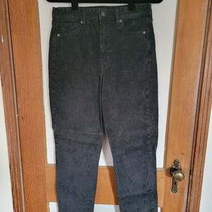 American Eagle Black Corduroy Mom Jeans
